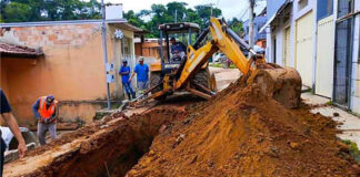 Prefeitura de Santa Bárbara retoma obra de drenagem na rua José Augusto de Castro com a Travessa da Rua Z