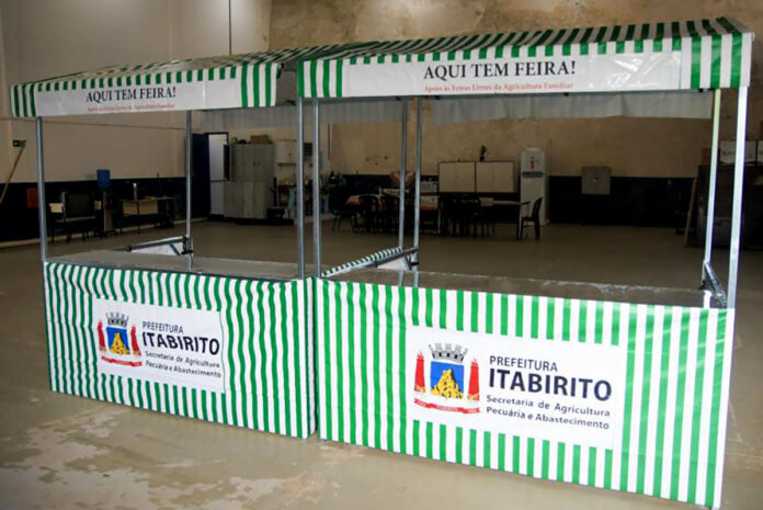 Apoio inédito a produtores locais: Prefeitura de Itabirito realiza aquisição de barracas de feira