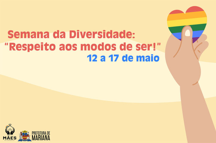 Prefeitura de Mariana inicia a Semana da Diversidade: “Respeito aos modos de ser!”
