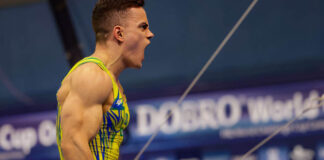 Caio Souza lidera ginástica brasileira em etapa da Copa do Mundo