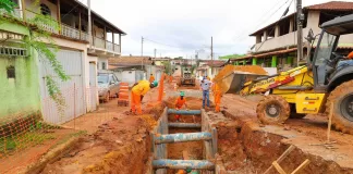 Prefeitura de Santa Bárbara avança nas obras de readequação do novo trevo