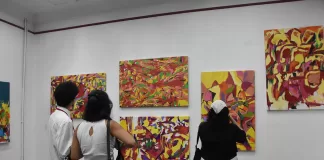 Candida Leão e Ana Elisa na Galeria de Arte Nello Nuno