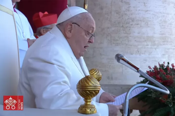 Papa Francisco pede cessar-fogo e diálogo em mensagem de Natal: 'Calem-se as armas no Oriente Médio'