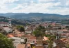 Vista da cidade de Mariana. Com destaque para o centro histórico da cidade.