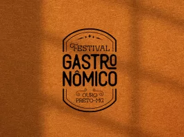 Arte com a logo do Festival Gastronômico.