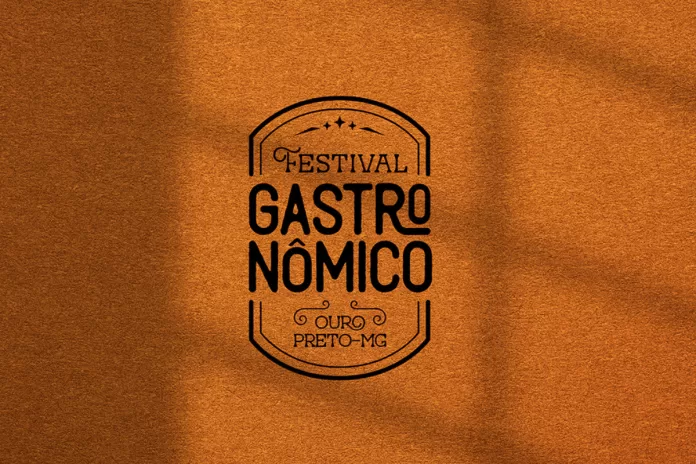 Arte com a logo do Festival Gastronômico.