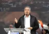 Ministro da Casa Civil, Rui Costa, durante a durante apresentação de programas e projetos na Bacia do rio Doce, em Mariana,