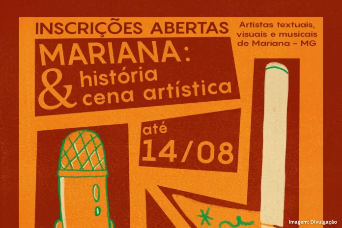 Inscrições abertas para mostra artística em Mariana até 14 de agosto
