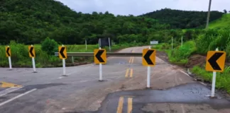 Ponte na MG-030 é fechada após identificação de risco estrutural