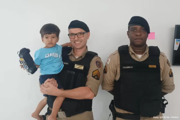 Ação rápida da PM salva criança de dois anos em Diogo de Vasconcelos