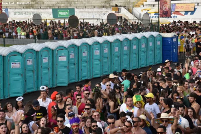 BH se destaca no Carnaval 2026 com maior oferta de banheiros químicos