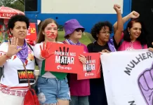 Protestos contra a violência de gênero tomam o Brasil neste 8 de março