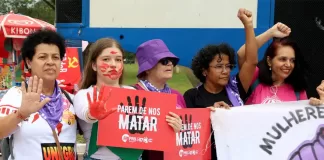 Protestos contra a violência de gênero tomam o Brasil neste 8 de março