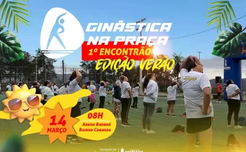 1° Encontrão do Ginástica na Praça acontece neste fim de semana, na Arena Badaró