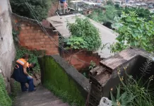 Já são nove famílias que tiveram de deixar suas casas no Bom Jesus em Congonhas