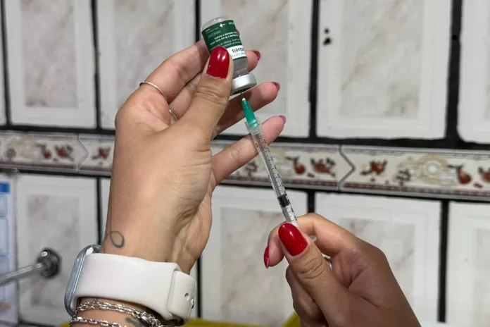 Vacinação contra a dengue para agentes de saúde e de endemias de Mariana