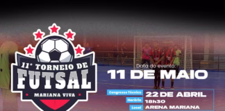 Estão abertas as inscrições do 11° Torneio de Truco e Futsal Mariana Viva 2026