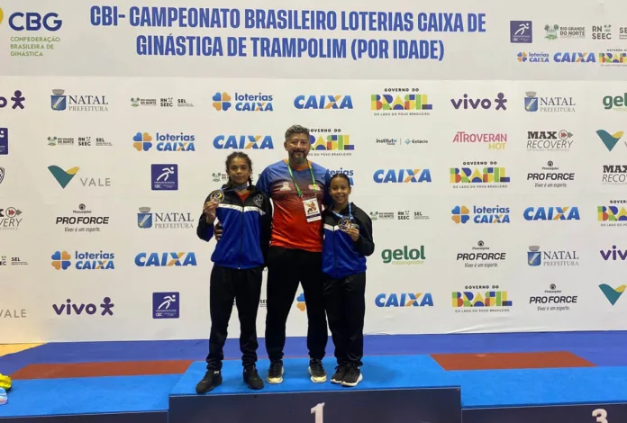 Atletas de Itabirito conquistam pódio inédito no Campeonato Brasileiro de Ginástica de Trampolim