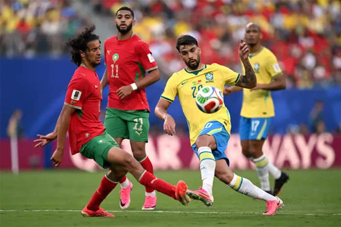 25ab3b3a-6727-45ab-b979-663810843ff5-brazil-v-morocco-group-c-fifa-world-cup-2026 copiar Brasil estreia com empate na Copa 2026 de Futebol