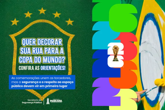 decorar ruas_site copiar Prefeitura de Mariana orienta moradores sobre decoração de ruas durante a Copa do Mundo