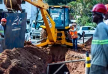 Obras de esgotamento sanitário avançam em São Gonçalo do Rio Abaixo