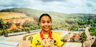 Atleta de Itabirito conquista duas medalhas de ouro no Campeonato Sul-Americano de Ginástica de Trampolim 