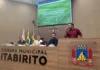 Secretário apresenta ações esportivas e situação da Arena Telê Santana na Câmara de Itabirito Secretário apresenta a situação da Arena Telê Santana na Câmara de Itabirito